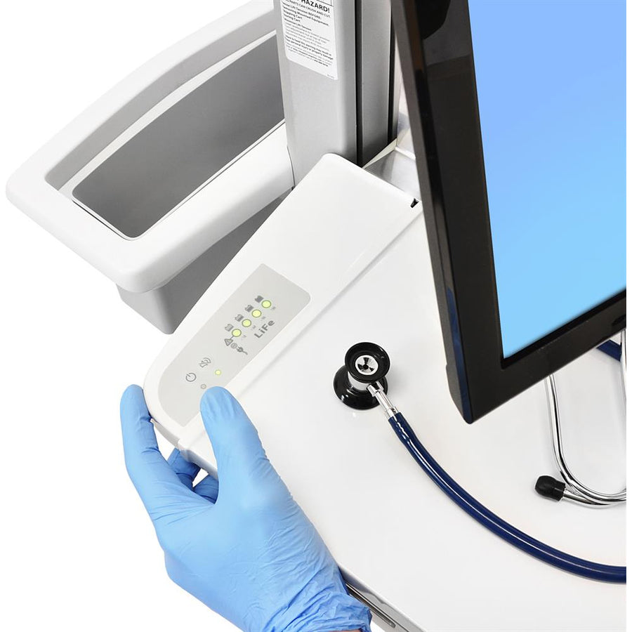 Ergotron StyleView Electric Lift Cart with LCD Pivot, LiFe Powered — SV42-7302-1