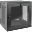 Eaton Tripp Lite Series SmartRack 12U UPS-Depth Wall-Mount Small Rack Enclosure, Clear Acrylic Window, Hinged Back — SRW12USDPG