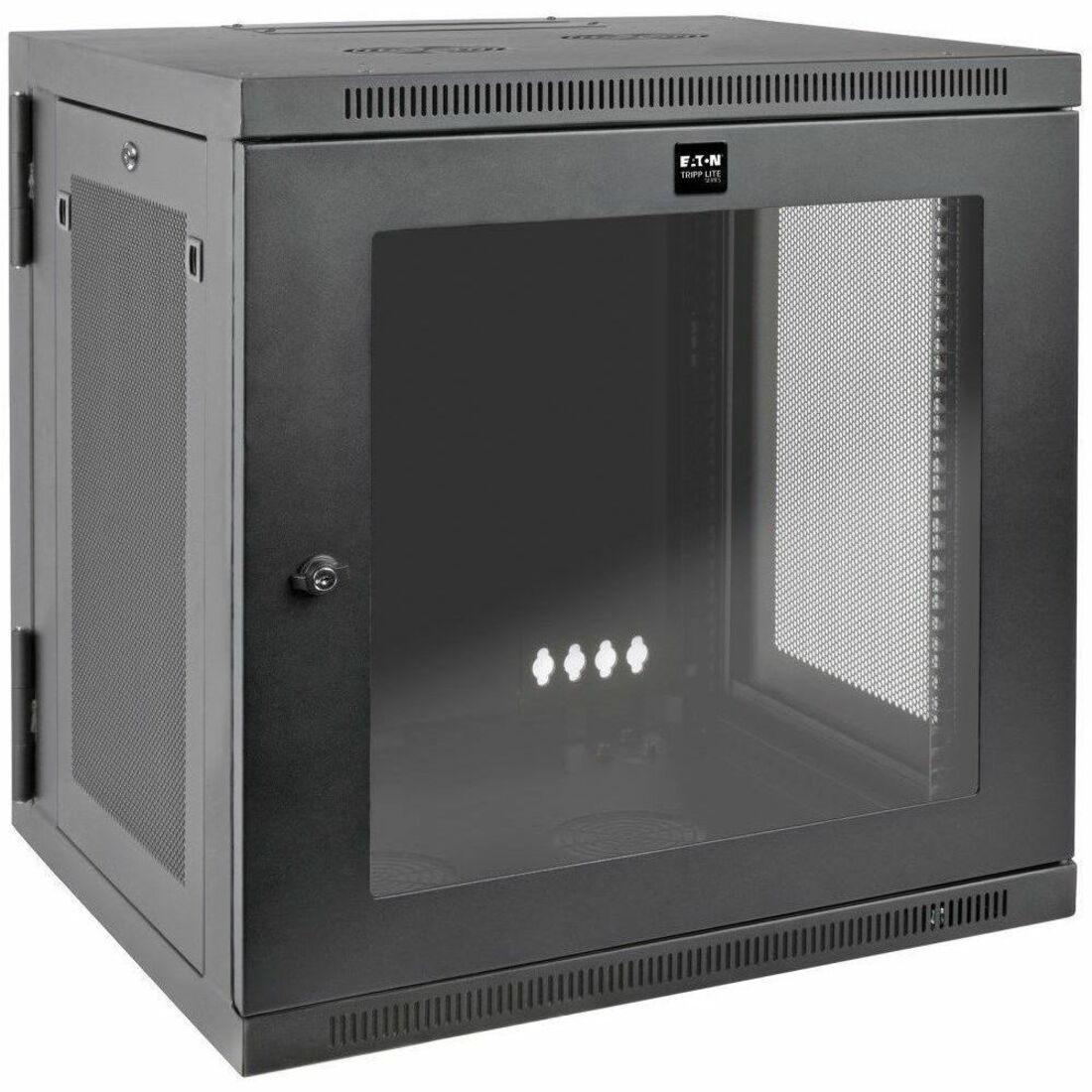 Eaton Tripp Lite Series SmartRack 12U UPS-Depth Wall-Mount Small Rack Enclosure, Clear Acrylic Window, Hinged Back — SRW12USDPG