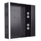 Chief Proximity In-Wall Storage Box with 4 Power Receptacle & Surge - Black — PAC526FWP4