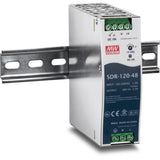 TRENDnet 120 W Single Output Industrial DIN-Rail Power Supply, Extreme -25 to 70 &deg;C (-13 to 158 &deg;F) Operating Temp, Power Supply 120W, DIN-Rail Mount, Overload Protection, Silver, TI-S12048