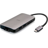 C2G USB C Dock with HDMI, USB, Ethernet, SD, USB C & Power up to 100W — C2G54458