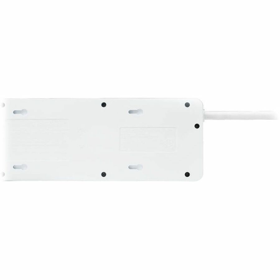 Eaton Tripp Lite Series 6-Outlet Surge Protector with 4 USB Ports (4.2A Shared) - 15 ft. (4.57 m) Cord, 5-15P Plug, 900 Joules, White — TLP64USBRA15