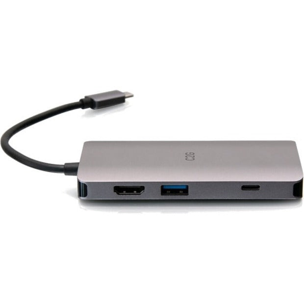 C2G USB C Dock with HDMI, USB, Ethernet, SD, USB C & Power up to 100W — C2G54458
