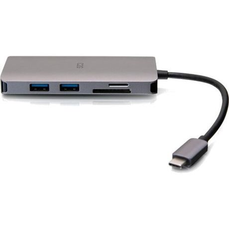 C2G USB C Dock with HDMI, USB, Ethernet, SD, USB C & Power up to 100W — C2G54458