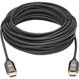 Eaton Tripp Lite Series 8K HDMI Plenum-Rated Fiber Active Optical Cable (AOC) - 8K UHD @ 60 Hz, HDR, M/M, Black, 20 m (65 ft.) — P568F-20M-8K6