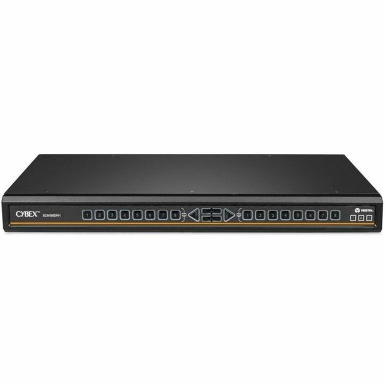 Vertiv Avocent Cybex Secure Desktop KVM Switch, 8 Port, Common Access Card, Touch Screen Support, NIAP Version 4.0, TAA Compliant (SCM185DPH-400) — SCM185DPH-400