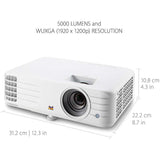 ViewSonic PG701WU 3500 Lumens WUXGA Projector with Vertical Keystone Dual 3D Ready HDMI Inputs and Low Input Latency for Home and Office — PG701WU