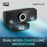 Adesso CyberTrack 6S Webcam - 8 Megapixel - 30 fps - USB 2.0 - TAA Compliant — CyberTrack 6S