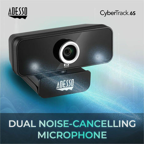 Adesso CyberTrack 6S Webcam - 8 Megapixel - 30 fps - USB 2.0 - TAA Compliant — CyberTrack 6S