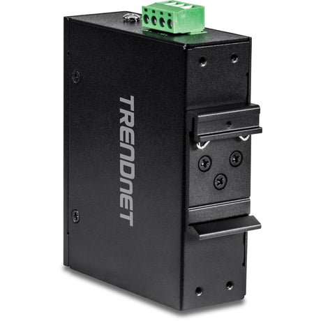TRENDnet 5-Port Hardened Industrial Unmanaged Gigabit Switch; TI-PG50; 10/100/1000Mbps; DIN-Rail Switch; 4 x Gigabit PoE+ Ports; 1 x Gigabit Port; Gigabit Ethernet Network Switch; Lifetime Protection — TI-PG50
