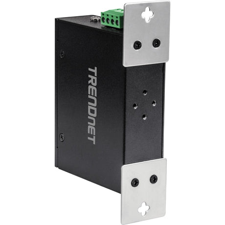 TRENDnet 5-Port Hardened Industrial Unmanaged Gigabit Switch; TI-PG50; 10/100/1000Mbps; DIN-Rail Switch; 4 x Gigabit PoE+ Ports; 1 x Gigabit Port; Gigabit Ethernet Network Switch; Lifetime Protection — TI-PG50