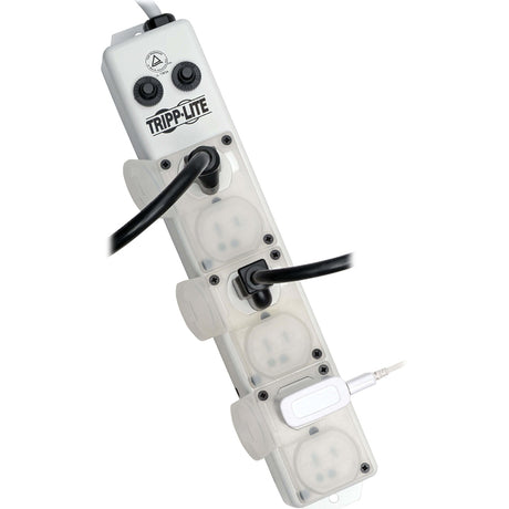 Eaton Tripp Lite Series Safe-IT UL 1363A Medical-Grade Power Strip for Patient-Care Vicinity, 6x Hospital-Grade Outlets, 15 ft. Right-Angle Cord — PS-615-HG-OEMRA