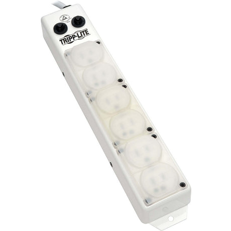 Eaton Tripp Lite Series Safe-IT UL 1363A Medical-Grade Power Strip for Patient-Care Vicinity, 6x Hospital-Grade Outlets, 15 ft. Right-Angle Cord — PS-615-HG-OEMRA