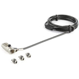StarTech.com 6.5' (2m) 3-in-1 Universal Laptop Cable Lock - 4-Digit Combination Security Lock for K-Slot, Nano & Wedge Slot Desktop/Laptop — LTULOCK4D