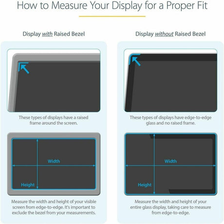 StarTech.com Monitor Privacy Screen for 32 inch Display, Widescreen Computer Monitor Security Filter, Blue Light Reducing Screen Protector — PRIVSCNMON32