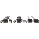 Eaton Tripp Lite Series Dual DisplayPort KVM Cable Kit - DP, USB, 3.5 mm Audio (3xM/3xM) + DP (M/M), 4K, 4:4:4, 6 ft. (1.83 m), Black — P783-006-DP