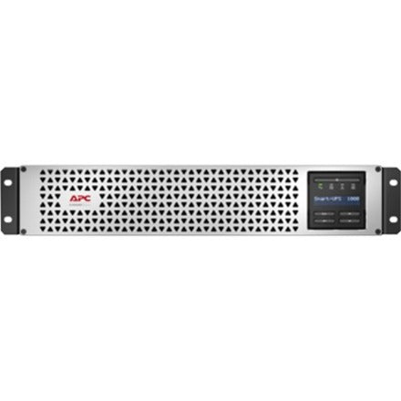 APC Smart-UPS, Line Interactive, 1000VA, Lithium-ion, Rack/Tower, 2U, 120V, 6x NEMA 5-15R outlets, SmartConnect Port+Network Card, Short Depth, AVR — SMTL1000RM2UCNC