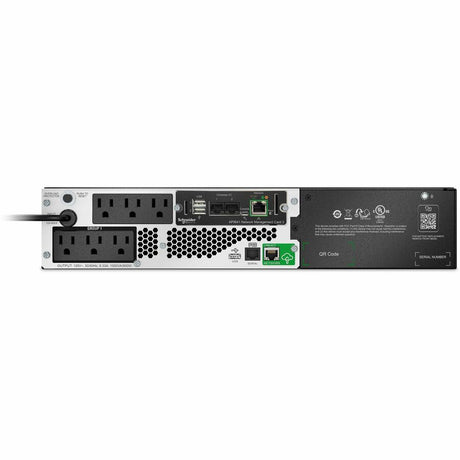 APC Smart-UPS, Line Interactive, 1000VA, Lithium-ion, Rack/Tower, 2U, 120V, 6x NEMA 5-15R outlets, SmartConnect Port+Network Card, Short Depth, AVR — SMTL1000RM2UCNC