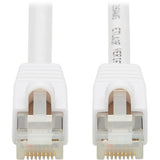 Eaton Tripp Lite Series Safe-IT Cat6a 10G Snagless Antibacterial S/FTP Ethernet Cable (RJ45 M/M), PoE, White, 14 ft. (4.27 m), TAA — N262AB-014-WH