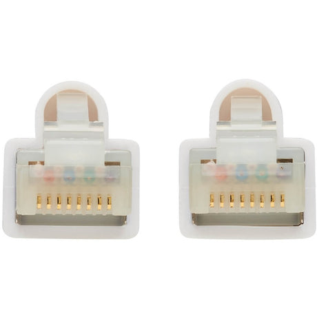 Eaton Tripp Lite Series Safe-IT Cat6a 10G Snagless Antibacterial S/FTP Ethernet Cable (RJ45 M/M), PoE, White, 14 ft. (4.27 m), TAA — N262AB-014-WH