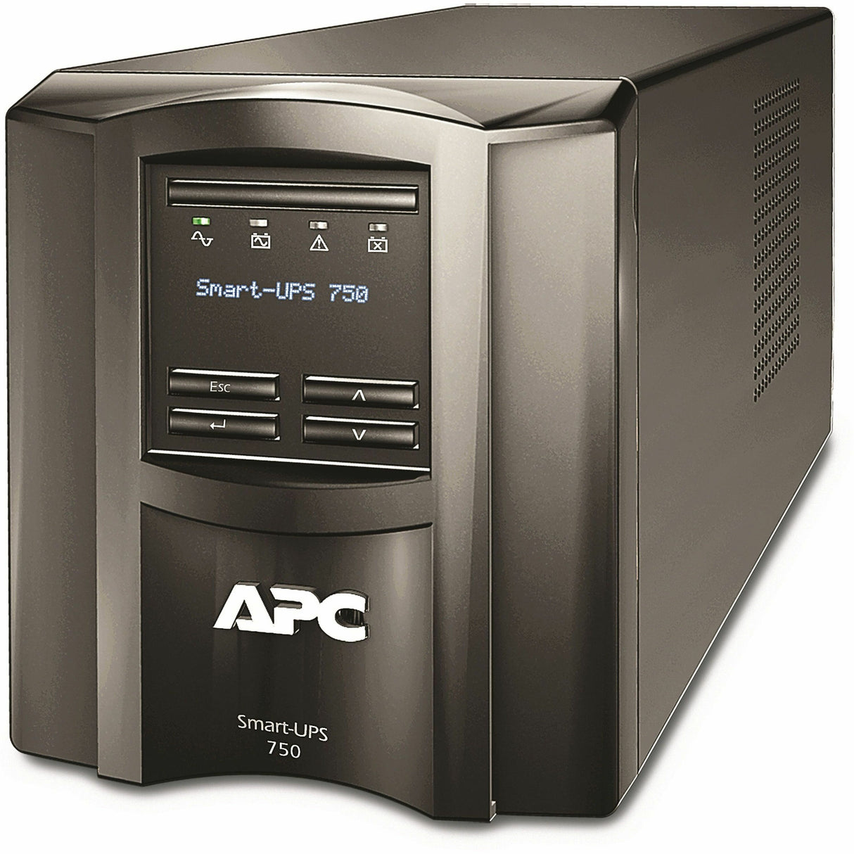 APC Smart-UPS, Line Interactive, 750VA, Tower, 120V, 6x NEMA 5-15R outlets, SmartConnect Port+SmartSlot, AVR, LCD [TAA] — SMT750CUS