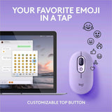 Logitech POP Mouse, Wireless Mouse with Customizable Emojis, SilentTouch Technology, Precision/Speed Scroll, Cosmos — 910-006624