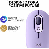Logitech POP Mouse, Wireless Mouse with Customizable Emojis, SilentTouch Technology, Precision/Speed Scroll, Cosmos — 910-006624