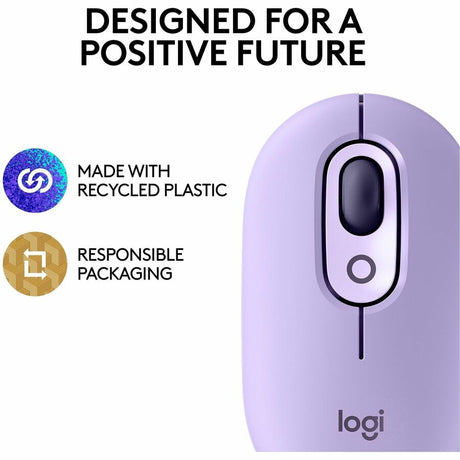 Logitech POP Mouse, Wireless Mouse with Customizable Emojis, SilentTouch Technology, Precision/Speed Scroll, Cosmos — 910-006624