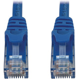 Eaton Tripp Lite Series Cat6a 10G Snagless Molded UTP Ethernet Cable (RJ45 M/M), PoE, Blue, 10 ft. (3.1 m) — N261-010-BL