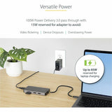 StarTech.com USB C Multiport Adapter, Dual HDMI, 4K 60Hz, 2x 5Gbps USB-A Hub, 100W Power Delivery, GbE, SD/MicroSD, USB C Mini Dock — 120B-USBC-MULTIPORT