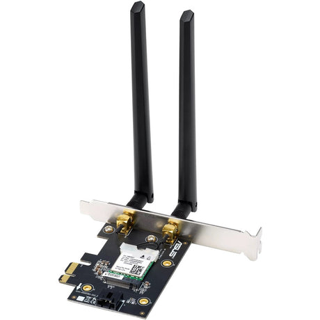 Asus PCE-AX1800 IEEE 802.11ax Bluetooth 5.2 Dual Band Wi-Fi/Bluetooth Combo Adapter for Desktop Computer, Wireless Router — PCE-AX1800