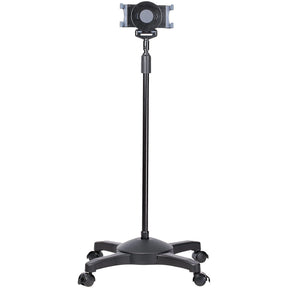 StarTech.com Mobile Tablet Stand with wheels, Height Adjustable Cart, Universal Rolling Tablet Stand for 7 - 11in w/ Detachable Holder, TAA — STNDTBLTMOB