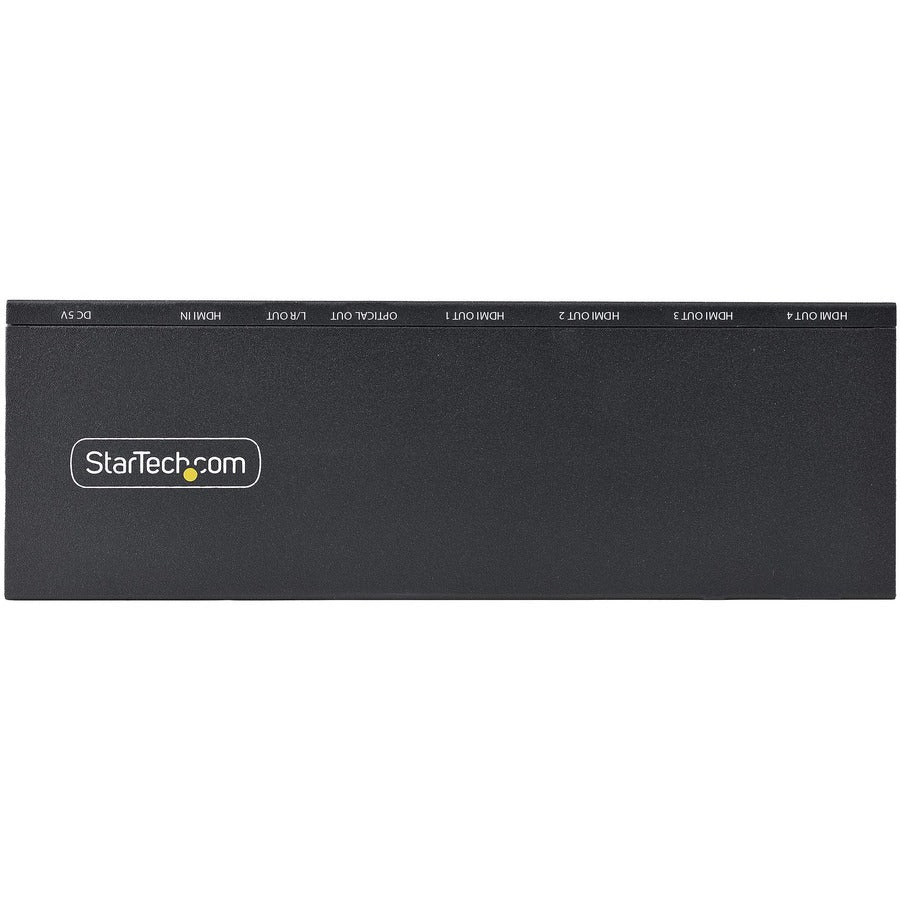 StarTech.com 4-Port HDMI Splitter, 4K 60Hz HDMI 2.0, 1 In 4 Out HDMI Splitter, 4K HDMI Splitter w/Built-in Scaler, 1x4 HDMI Display/Output — HDMI-SPLITTER-44K60S