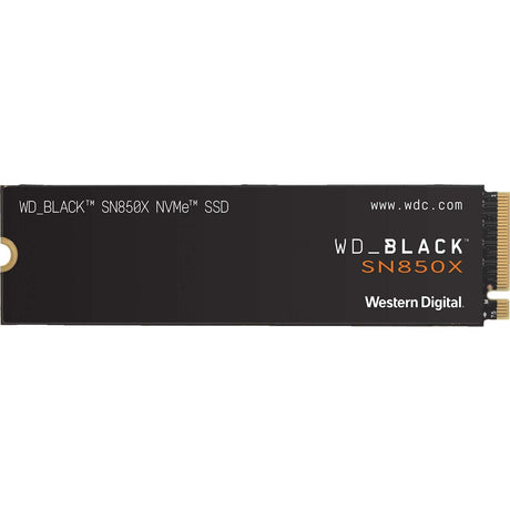 WD Black SN850X WDS100T2X0E 1 TB Solid State Drive - M.2 2280 Internal - PCI Express NVMe (PCI Express NVMe x4) — WDS100T2X0E-00BCA0