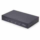 StarTech.com 4-Port KM Switch w/ Mouse Switching, USB 3.0 Keyboard/Mouse Switcher for 4 Computers, 3.5mm and USB Audio, TAA Compliant — P4A20132-KM-SWITCH