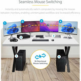 StarTech.com 4-Port KM Switch w/ Mouse Switching, USB 3.0 Keyboard/Mouse Switcher for 4 Computers, 3.5mm and USB Audio, TAA Compliant — P4A20132-KM-SWITCH