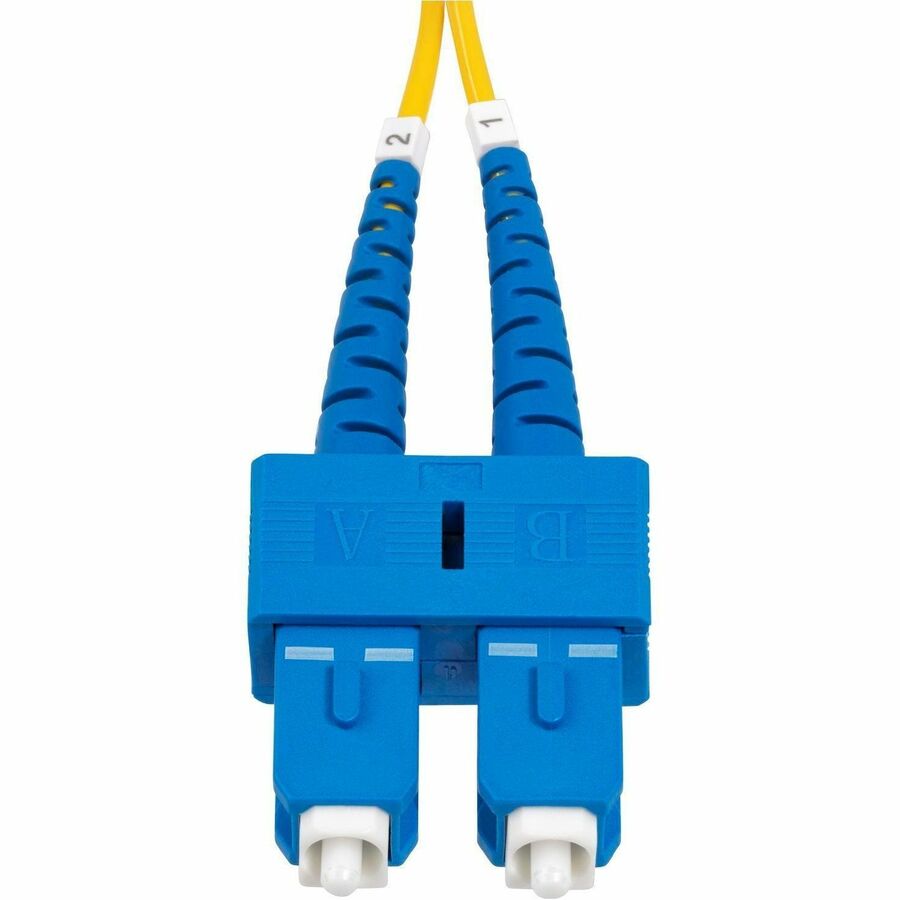 StarTech.com 30m (98.4ft) SC to SC (UPC) OS2 Single Mode Duplex Fiber Optic Cable, 9/125, 40G/100G, Low Insertion Loss, LSZH Jumper Cord — SMDOS2SCSC30M