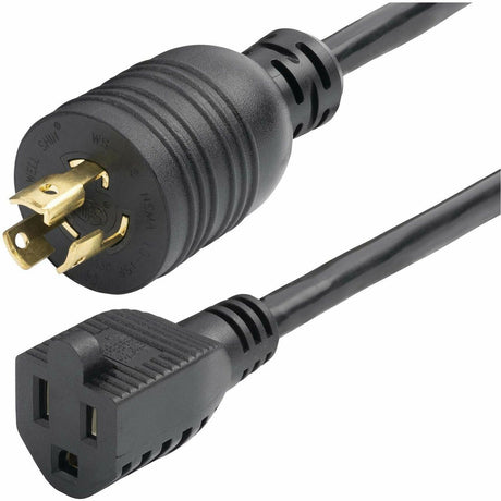 StarTech.com 1ft (30cm) Heavy Duty Power Cord, Twist-Lock NEMA L5-15P to NEMA 5-15R, 15A 125V, 14AWG, UL Listed — W31C-4100-POWER-CORD