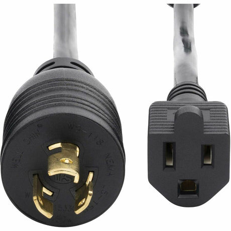 StarTech.com 1ft (30cm) Heavy Duty Power Cord, Twist-Lock NEMA L5-15P to NEMA 5-15R, 15A 125V, 14AWG, UL Listed — W31C-4100-POWER-CORD