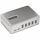 StarTech.com 7-Port USB-C Hub, 5x USB-A + 2x USB-C, Self-Powered w/ 65W Power Supply, USB 3.1 10Gbps Desktop/Laptop USB Hub w/ Charging — 10G5A2CS-USB-C-HUB