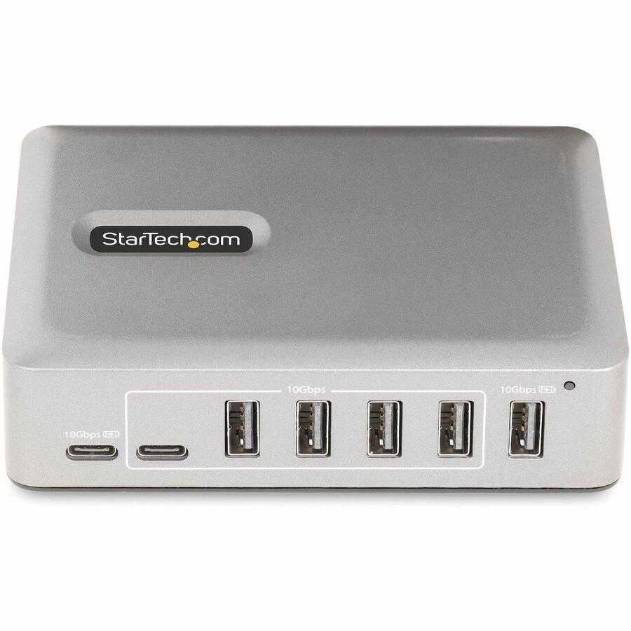 StarTech.com 7-Port USB-C Hub, 5x USB-A + 2x USB-C, Self-Powered w/ 65W Power Supply, USB 3.1 10Gbps Desktop/Laptop USB Hub w/ Charging — 10G5A2CS-USB-C-HUB
