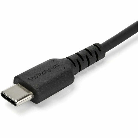 StarTech.com 1m USB A to USB C Charging Cable - Durable Fast Charge & Sync USB 2.0 to USB Type C Data Cord - Aramid Fiber M/M 3A Black — RUSB2AC1MB