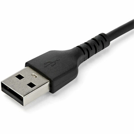 StarTech.com 1m USB A to USB C Charging Cable - Durable Fast Charge & Sync USB 2.0 to USB Type C Data Cord - Aramid Fiber M/M 3A Black — RUSB2AC1MB