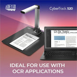 Adesso 5 Megapixel Fixed-Focus A4 Document Camera Scanner with OCR Text Recognition — Cybertrack-520