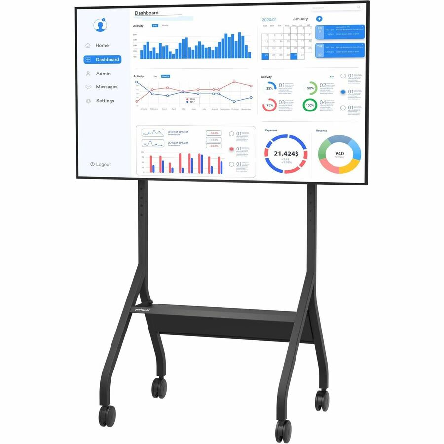 SmartMount&reg; Flat Panel Cart for 43" to 75"+ Displays — SR860