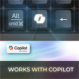 Adesso Multi-OS Mechanical Compact Keyboard With CoPilot AI Hotkey — AKB-610UB