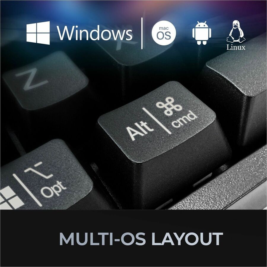 Adesso Multi-OS Mechanical Compact Keyboard With CoPilot AI Hotkey — AKB-610UB