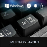Adesso Multi-OS Mechanical Compact Keyboard With CoPilot AI Hotkey — AKB-610UB