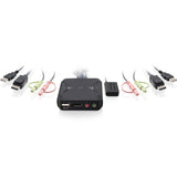 IOGEAR 2-Port USB DisplayPort Cable KVM Switch — GCS52DP